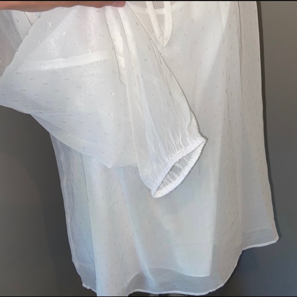 NWT Pin Dot Chiffon blouse inspired by our LA-made denim collection, Point Sur - Picture 8 of 11